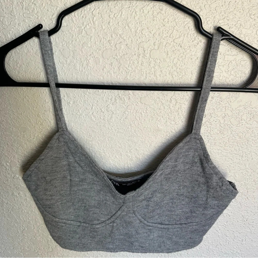 Zara bustier soft crop top